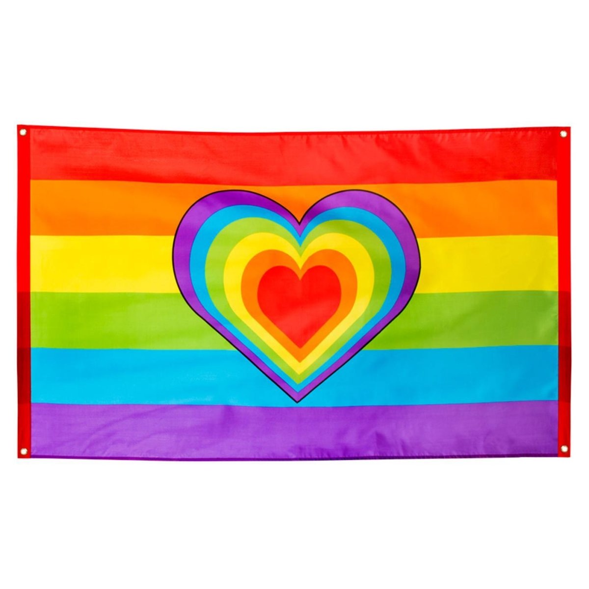 Rainbow Heart Flag