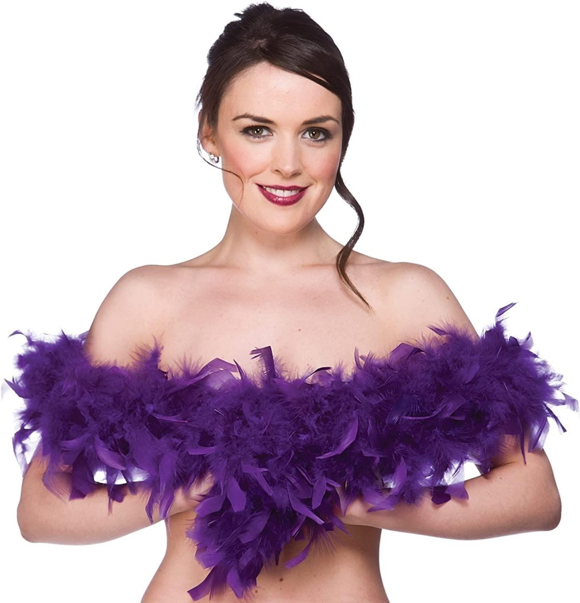 Wicked Costumes Ltd - Feather Boa 1.7m (Purple) - Adult - Fancy Dress Central
