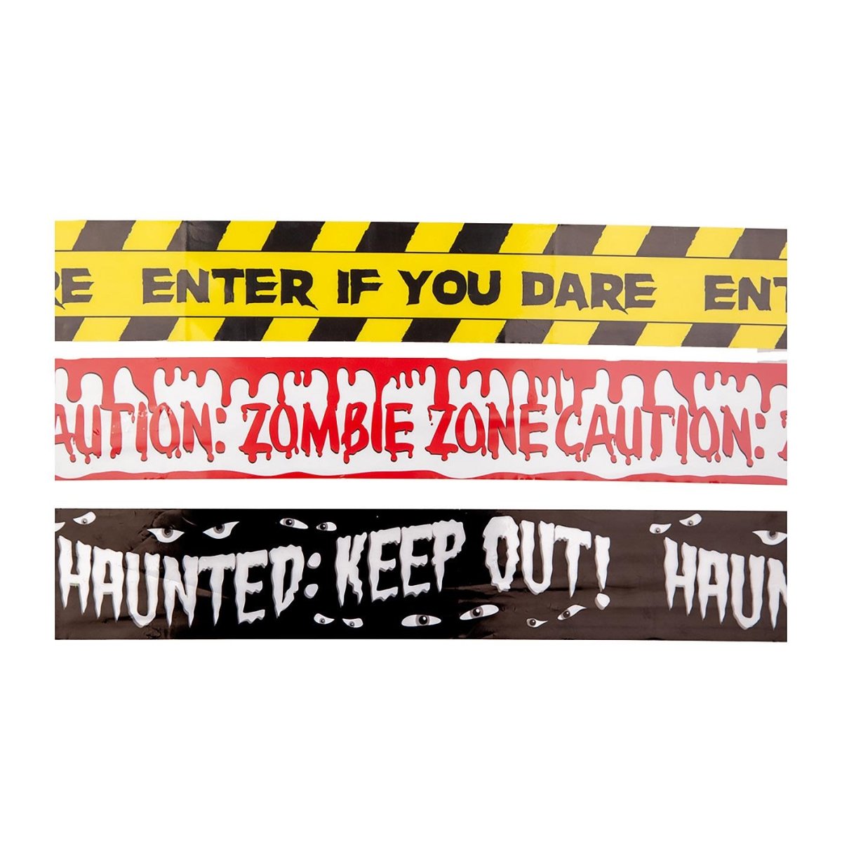 Wicked Costumes - Halloween Caution Tape (3 Pack) - Party Decoration - Fancy Dress Central