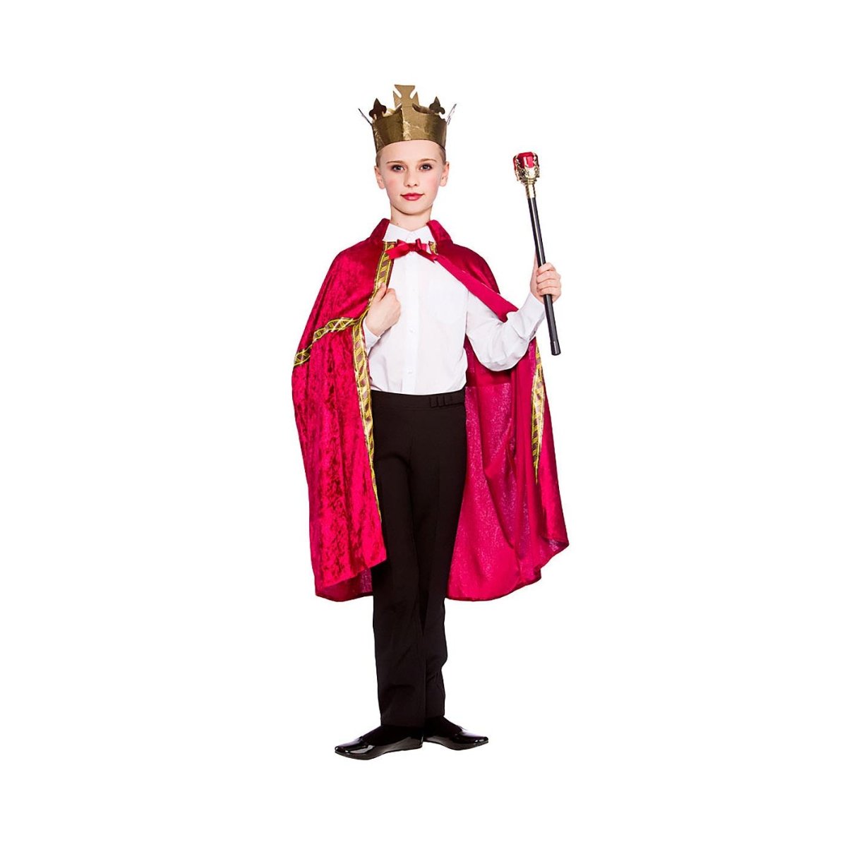 Wicked Costumes - Velvet Kings Robe & Crown - Child - Fancy Dress Central