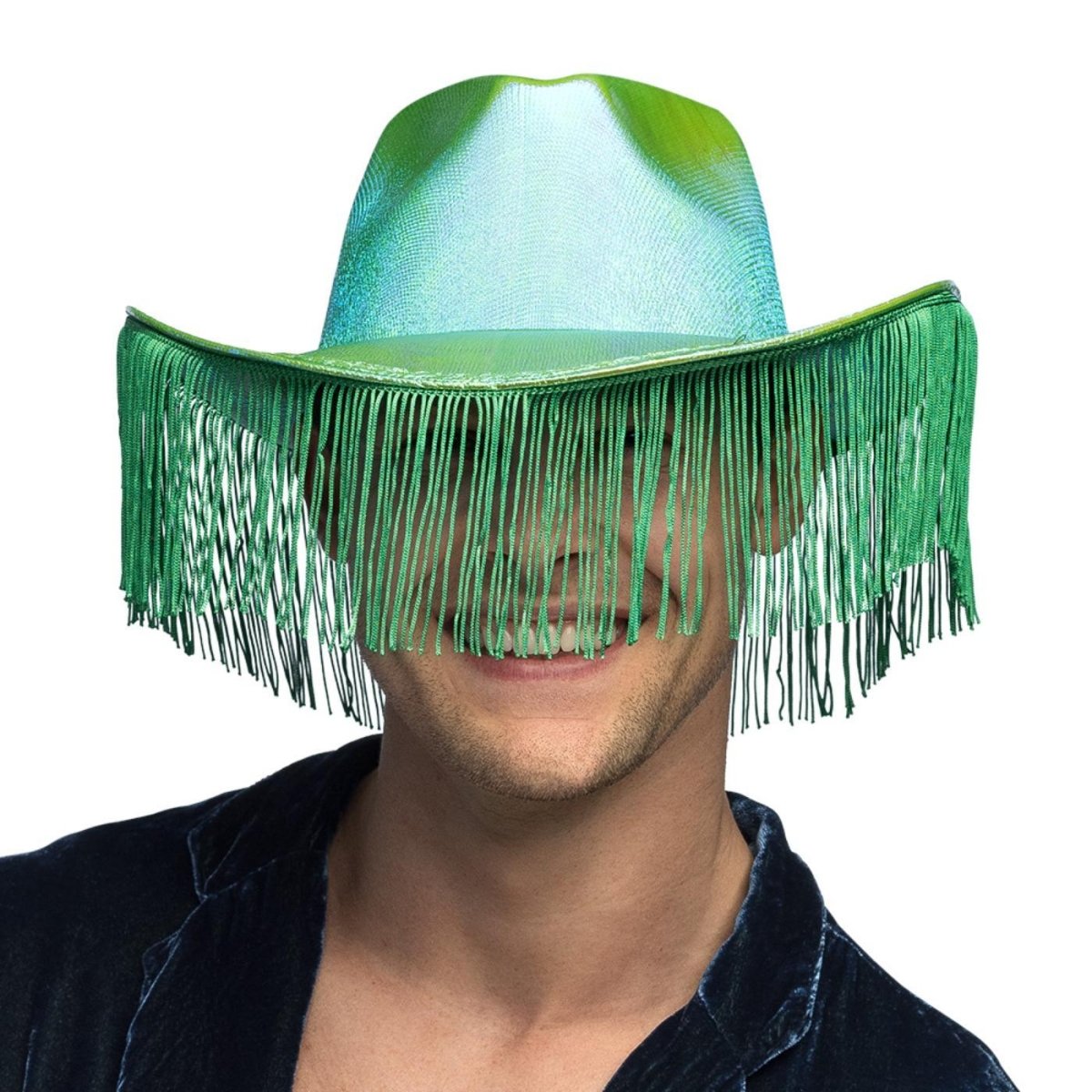 Fancy Dress Central - Fabulous Cowboy Hat (Green) - Adult - Fancy Dress Central