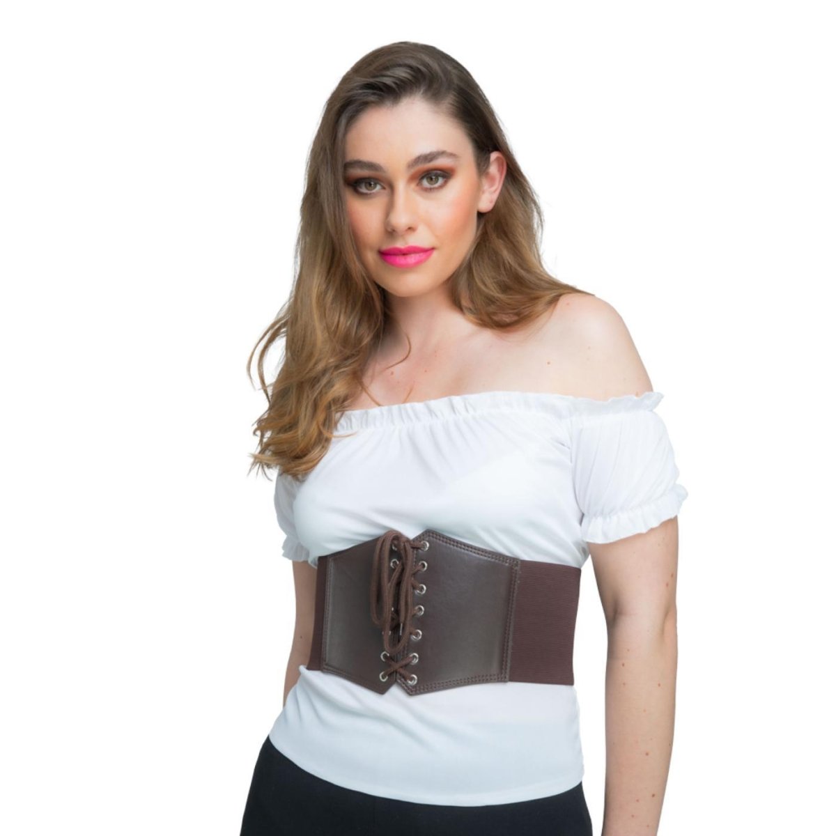 Wicked Costumes Ltd - Corset Belt (Brown) - Women - Fancy Dress Central