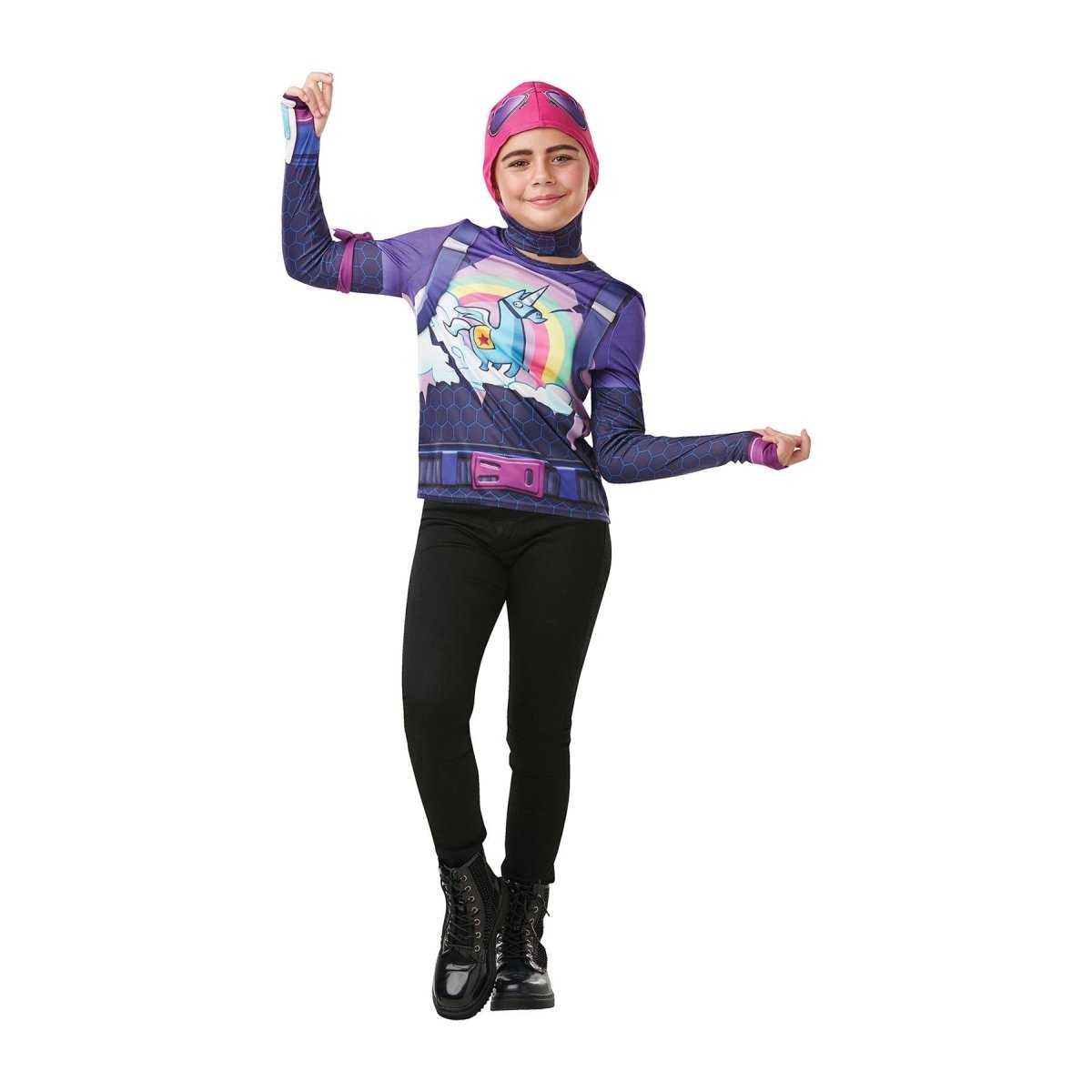 Rubies - Fortnite Brite Bomber Costume Kit - Girls - Fancy Dress Central