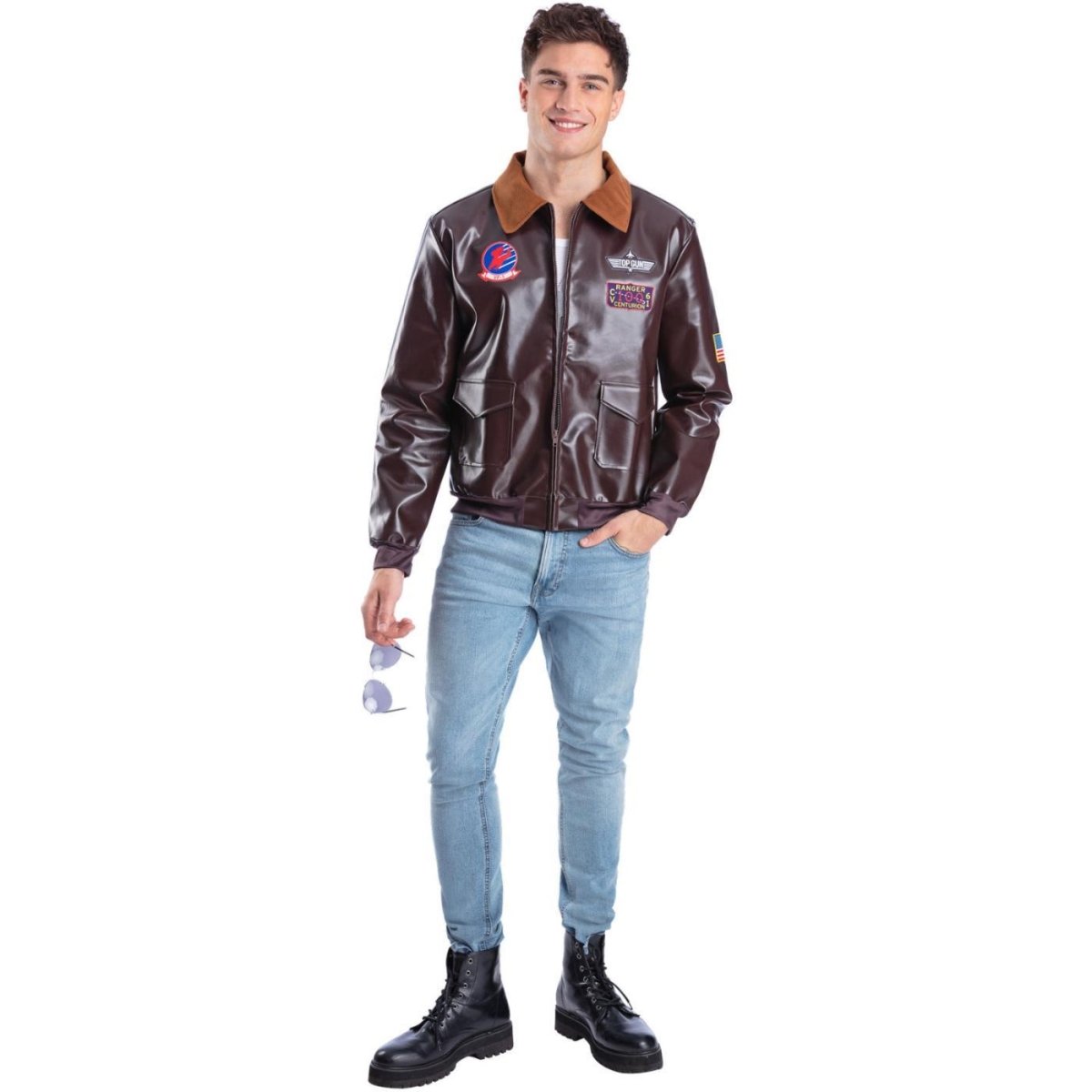 Smiffys - Top Gun Bomber Jacket - Men - Fancy Dress Central