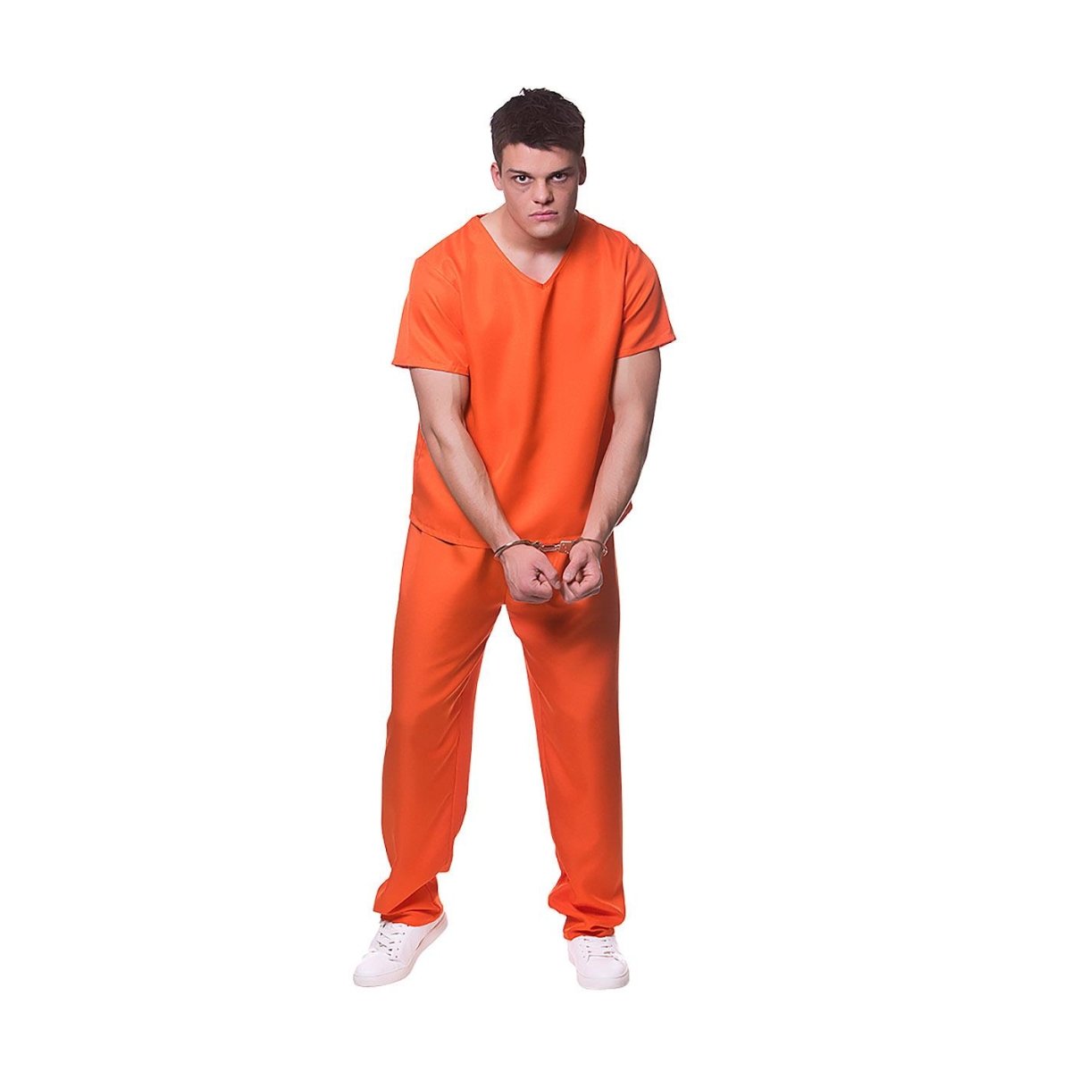 Wicked Costumes - County Jail Convict Costume - Adult - Fancy Dress Central