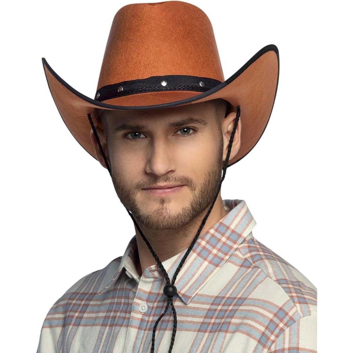 Boland - Wichita Cowboy Hat (Brown) - Adult - Fancy Dress Central