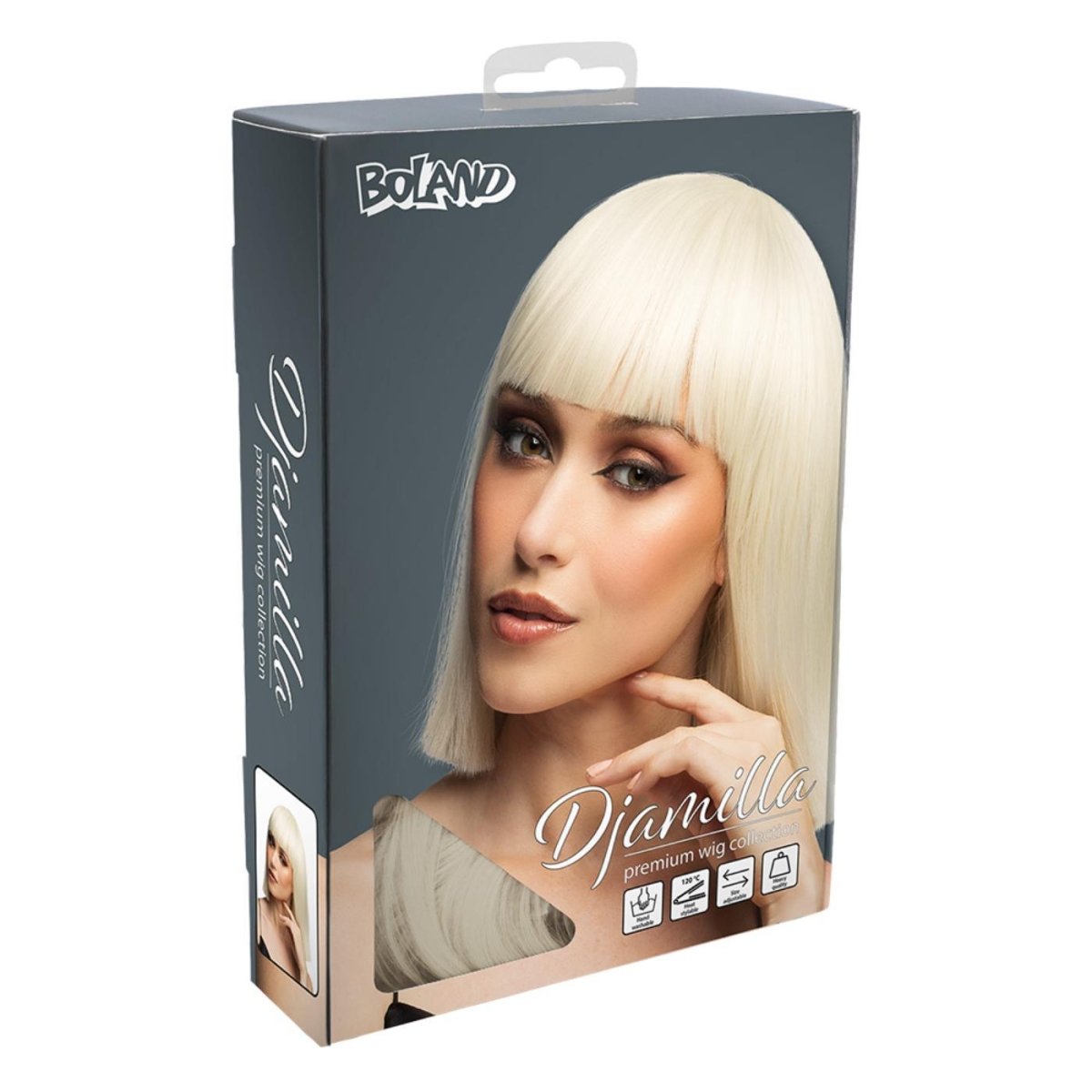 Fancy Dress Central - Bob Wig with Fringe (Blonde) - Adult - Fancy Dress Central