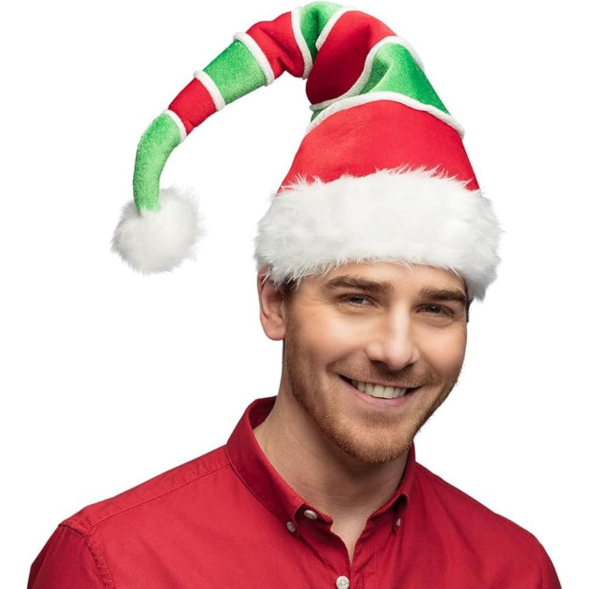 Stripy Santa Hat - Adult