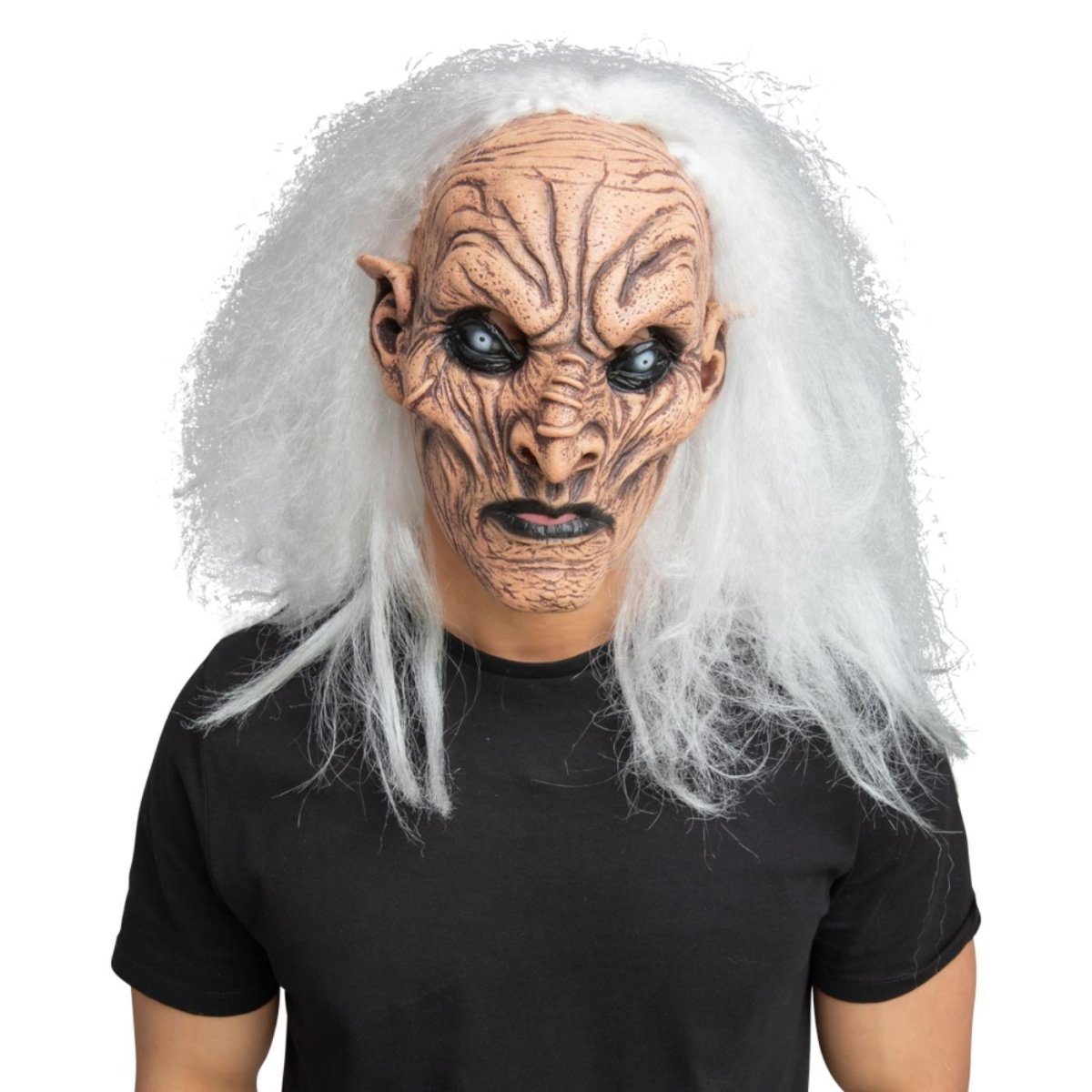 Wicked Costumes Ltd - White Haired Demon Mask - Adult - Fancy Dress Central