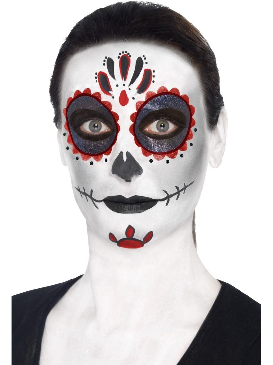 Smiffys - Make - Up FX Greasepaint - Day of the Dead - Fancy Dress Central
