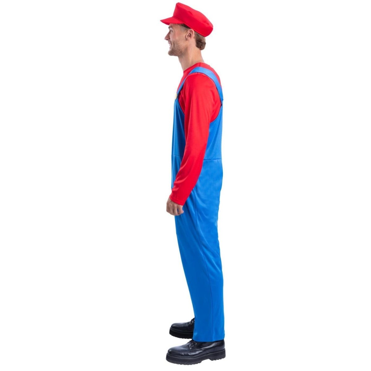 Smiffys - Red Plumber Costume - Men - Fancy Dress Central