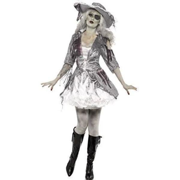 Smiffys - Ghost Ship Pirate Treasure Costume - Womens - Fancy Dress Central