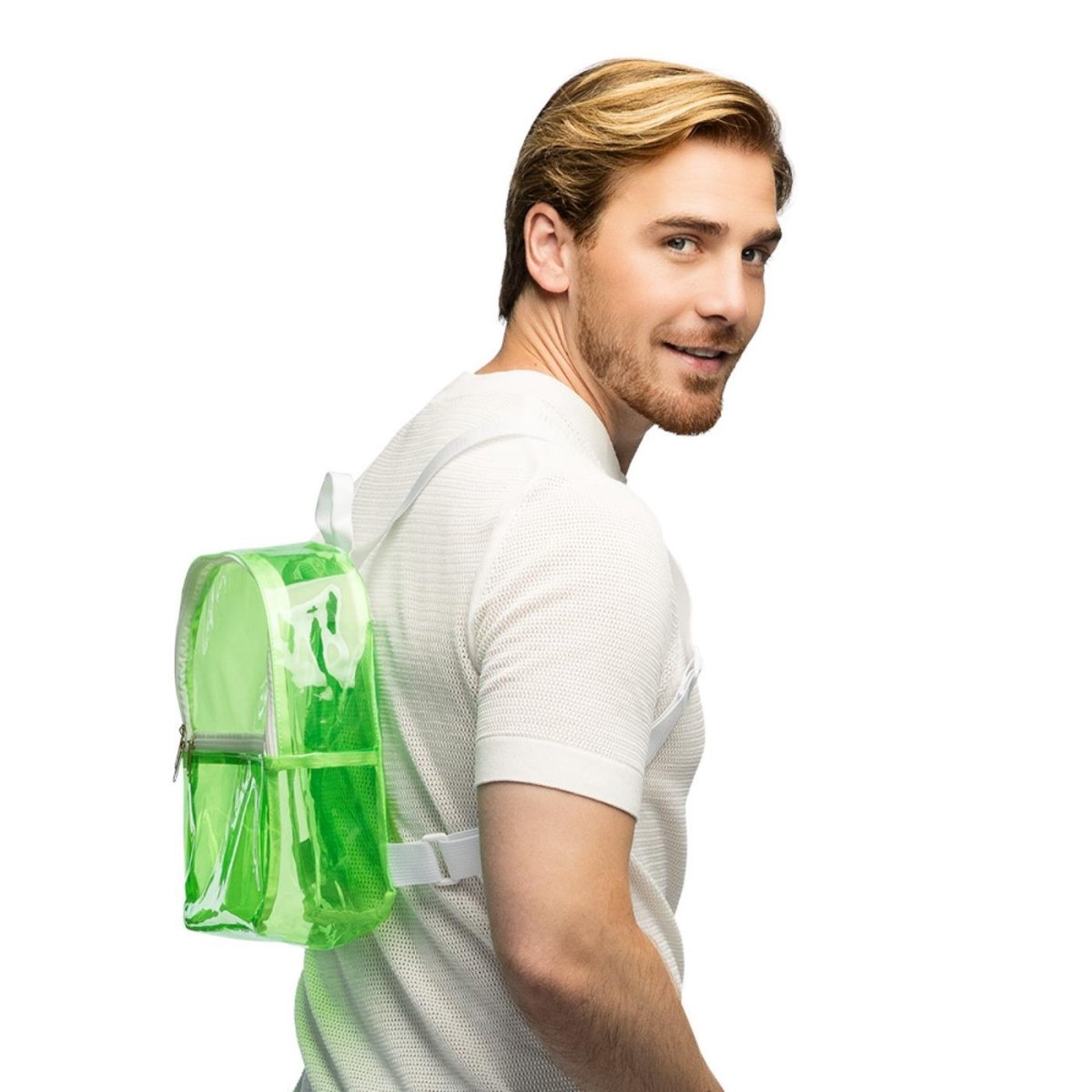 Fancy Dress Central - Clarity Backpack (Neon Green) - Adult - Fancy Dress Central