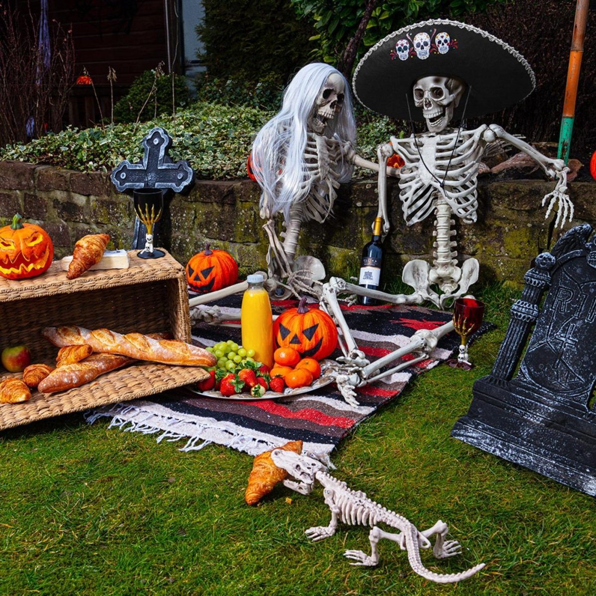 Boland - Skeleton Hanging Decoration - Fancy Dress Central