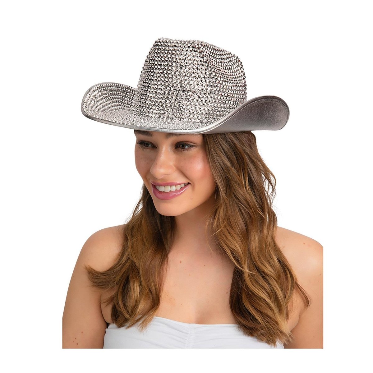 Wicked Costumes Ltd - Rhinestone Bling Cowboy Hat - Adult - Fancy Dress Central