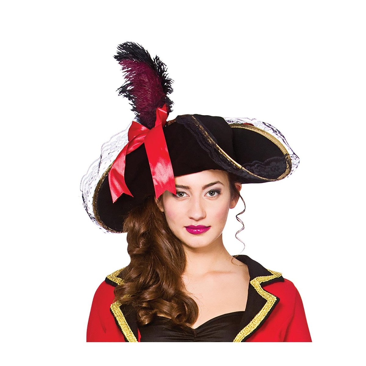 Wicked Costumes Ltd - Super Deluxe Pirate Hat - Women - Fancy Dress Central