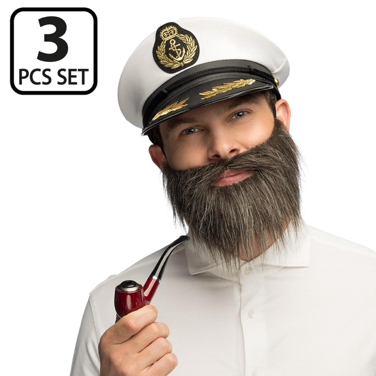 Boland - Sea Captain Accessory Set - Men - Fancy Dress Central