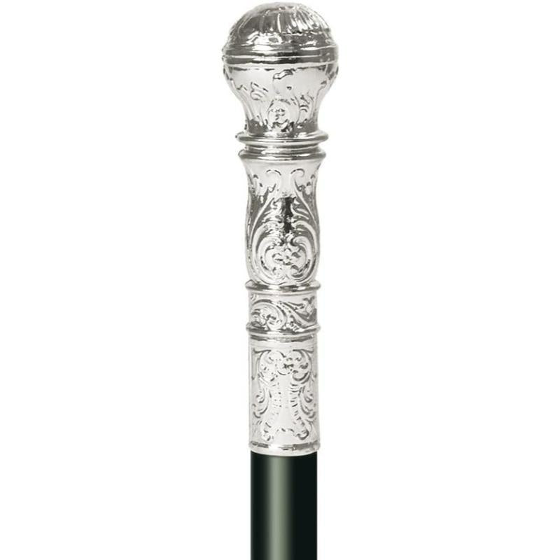 Rubies Masquerade Co. (UK) Ltd - Cane with Silver Ball Handle - Adult - Fancy Dress Central