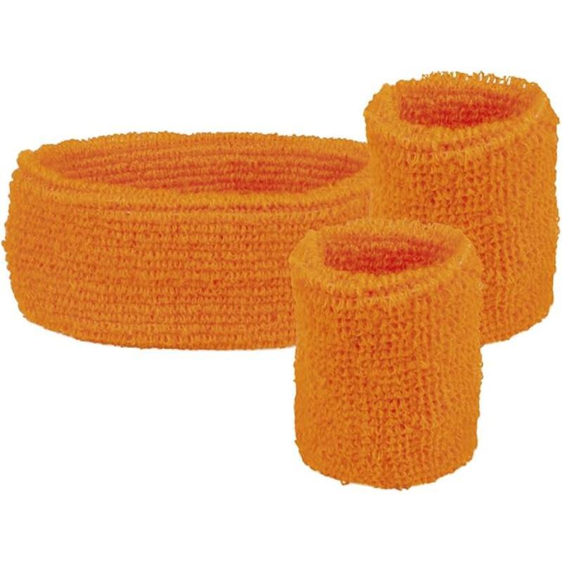 Boland - Sweatband Set (Orange) - Adult - Fancy Dress Central
