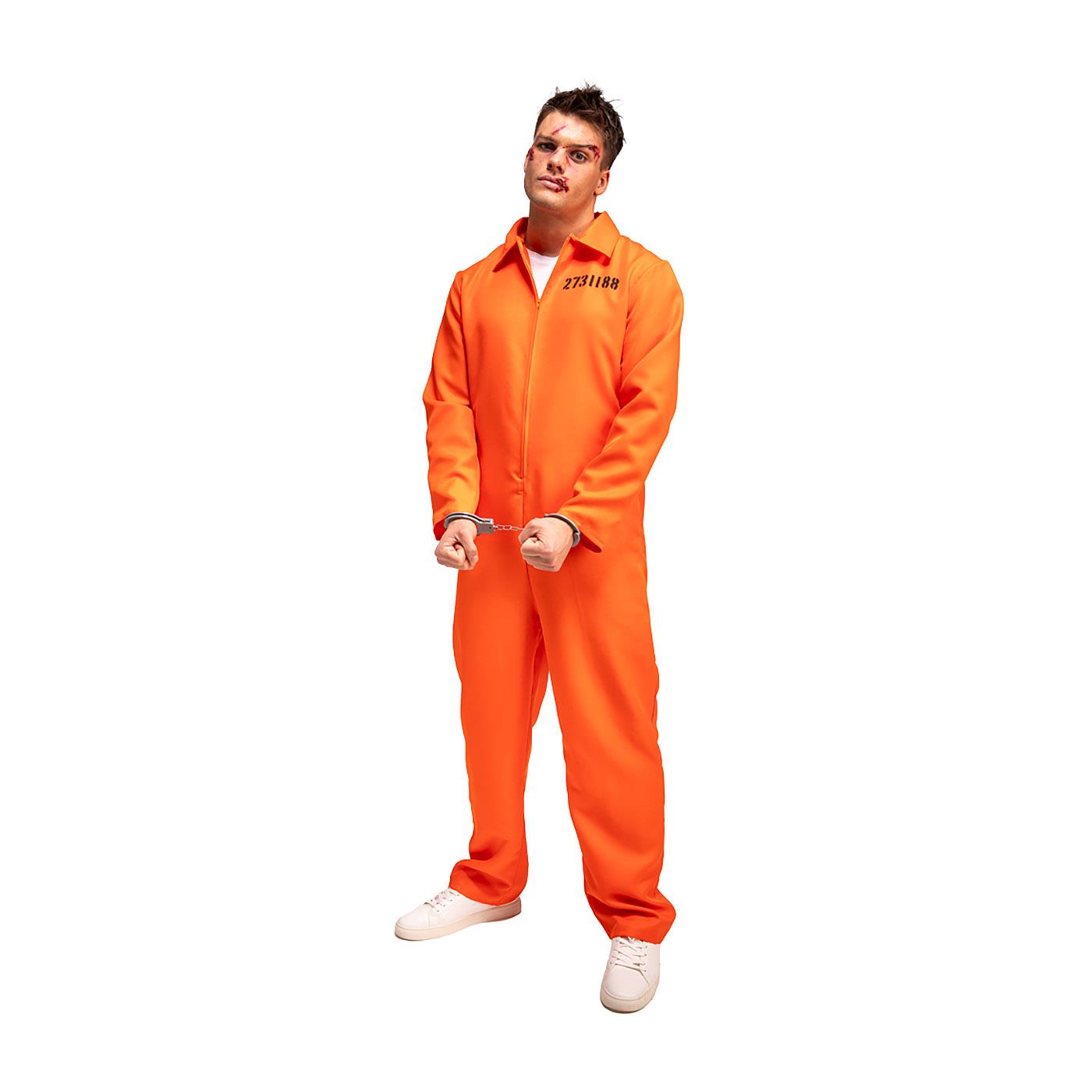 Orange Convict Costume - Men