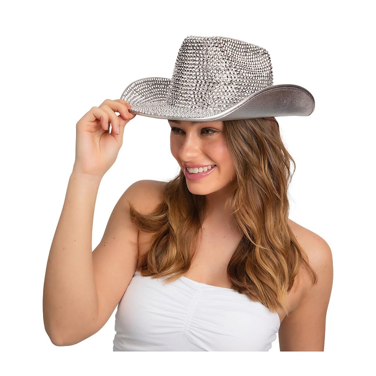 Wicked Costumes Ltd - Rhinestone Bling Cowboy Hat - Adult - Fancy Dress Central