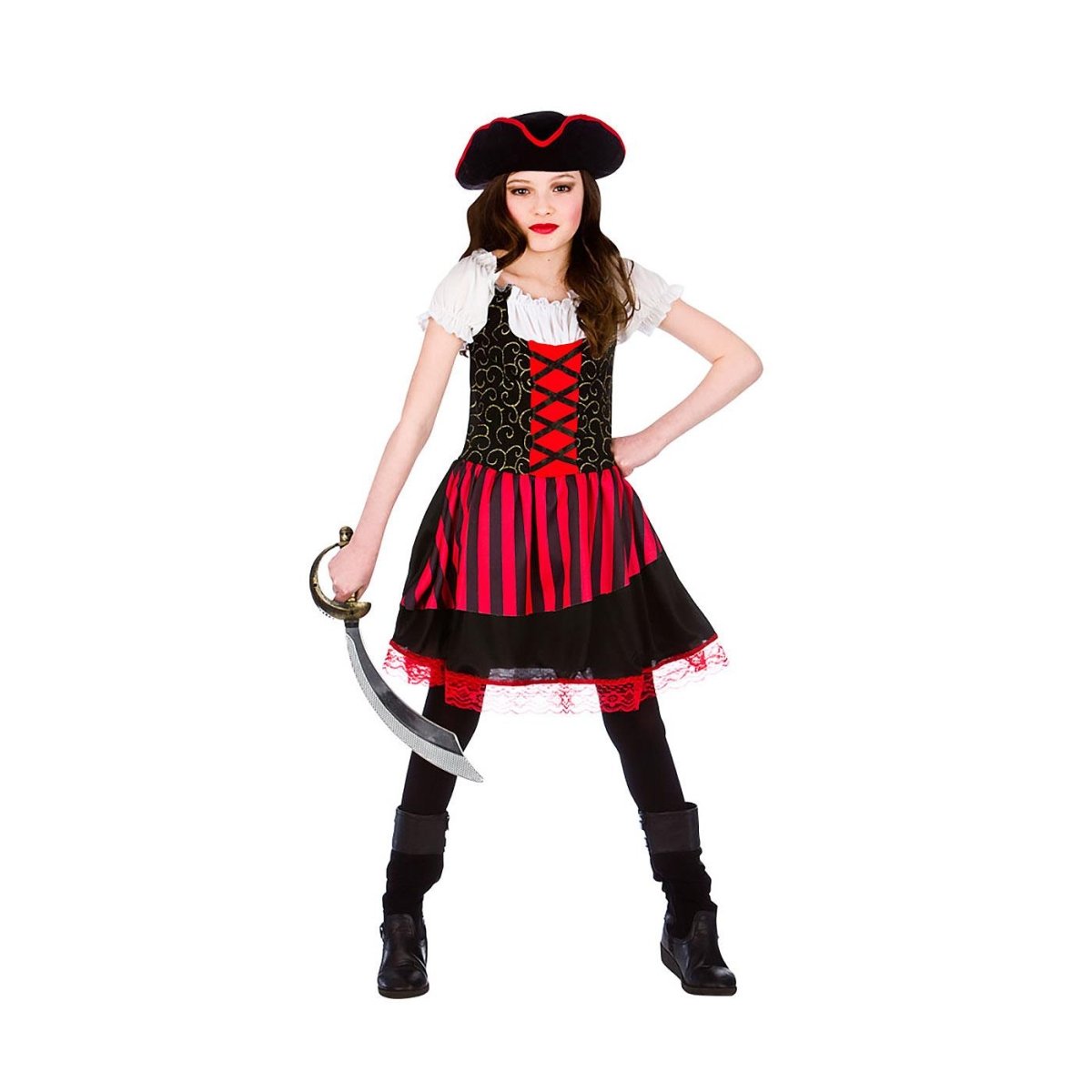 Wicked Costumes - Pretty Pirate Girl Costume - Girls - Fancy Dress Central