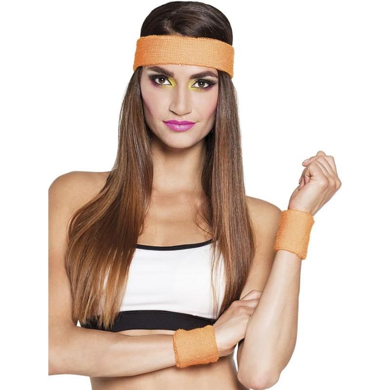 Boland - Sweatband Set (Orange) - Adult - Fancy Dress Central