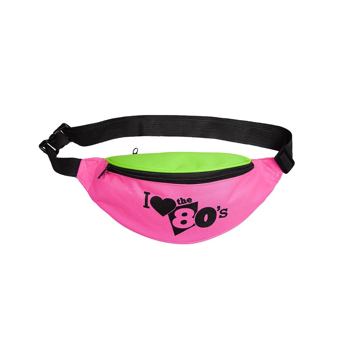 Wicked Costumes Ltd - Bum Bag (I love the 80s) - Adult - Fancy Dress Central