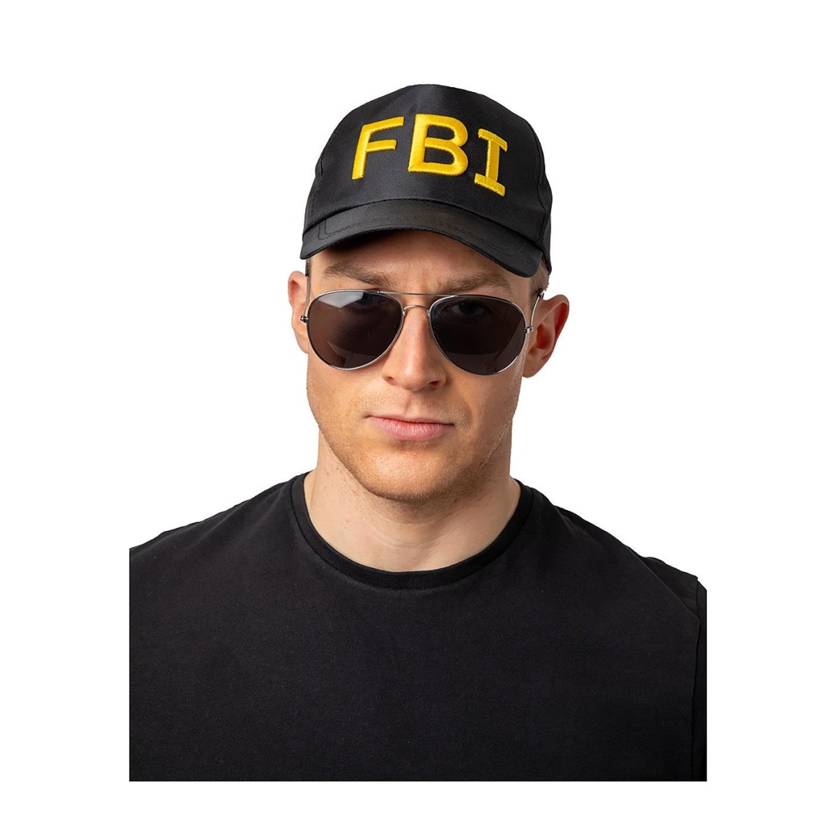 Wicked Costumes Ltd - F.B.I Cap - Adult - Fancy Dress Central