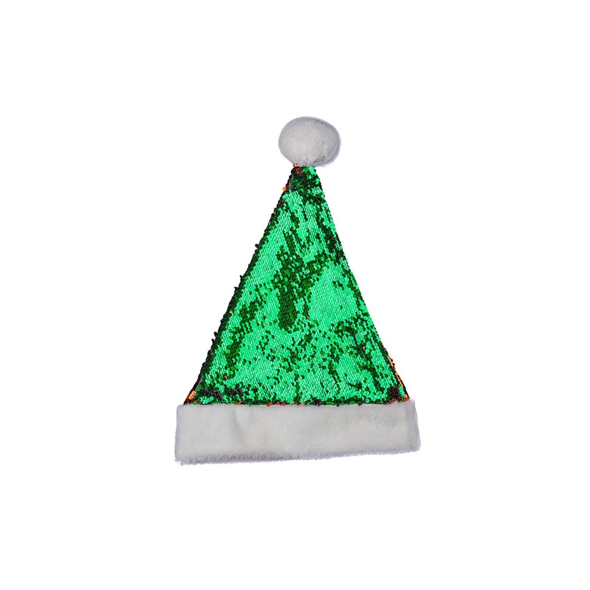 Wicked Costumes - Deluxe Santa Hat (Multi - Colour Sequin) - Adult - Fancy Dress Central