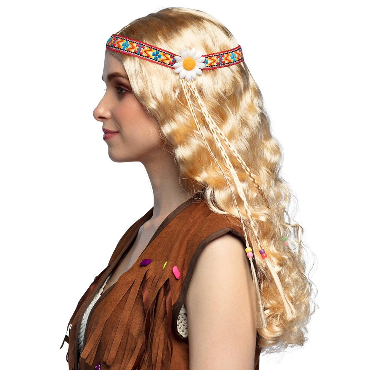 Hippie Wig with Headband - Adult