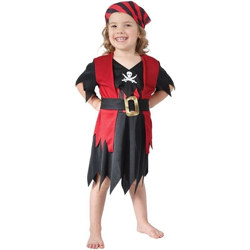 Rubies - Perfect Pirate Costume (Age 2 - 3) - Girls - Fancy Dress Central