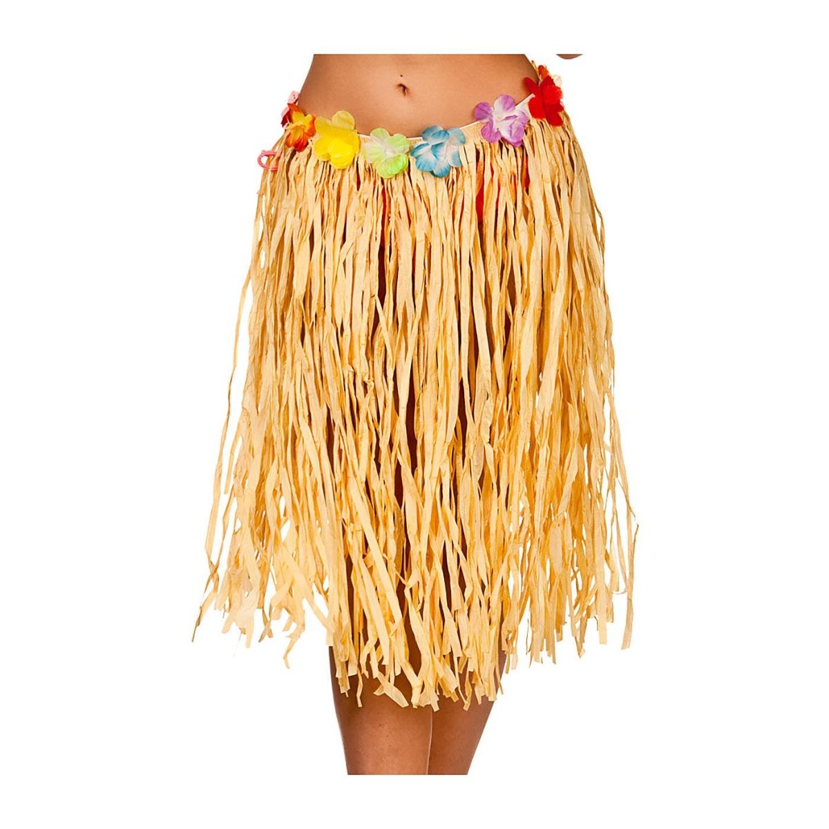 Wicked Costumes - Hula Skirt 60cm (Authentic Raffia) - Women - Fancy Dress Central