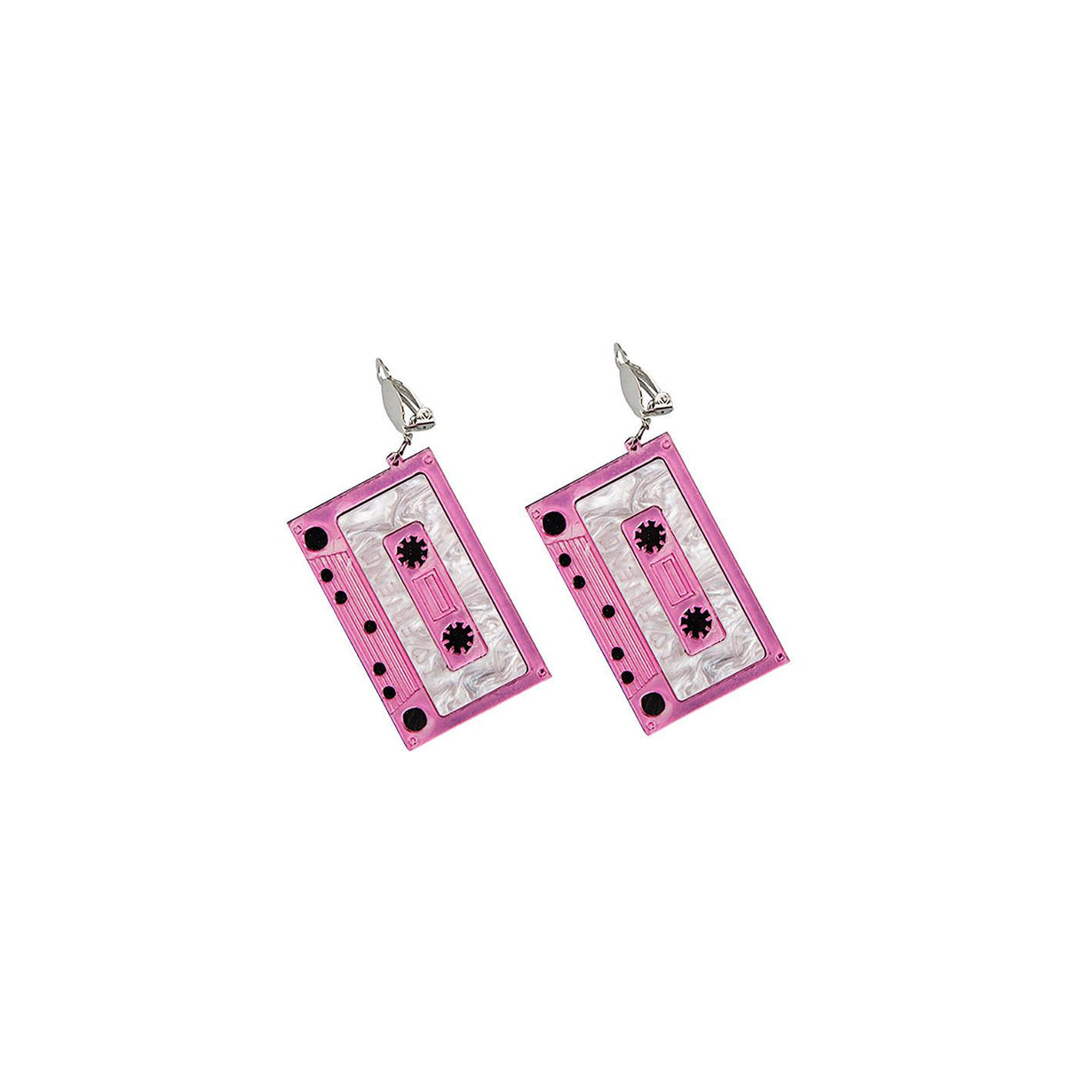Wicked Costumes - 80s Cassette Tape Earrings - Adult