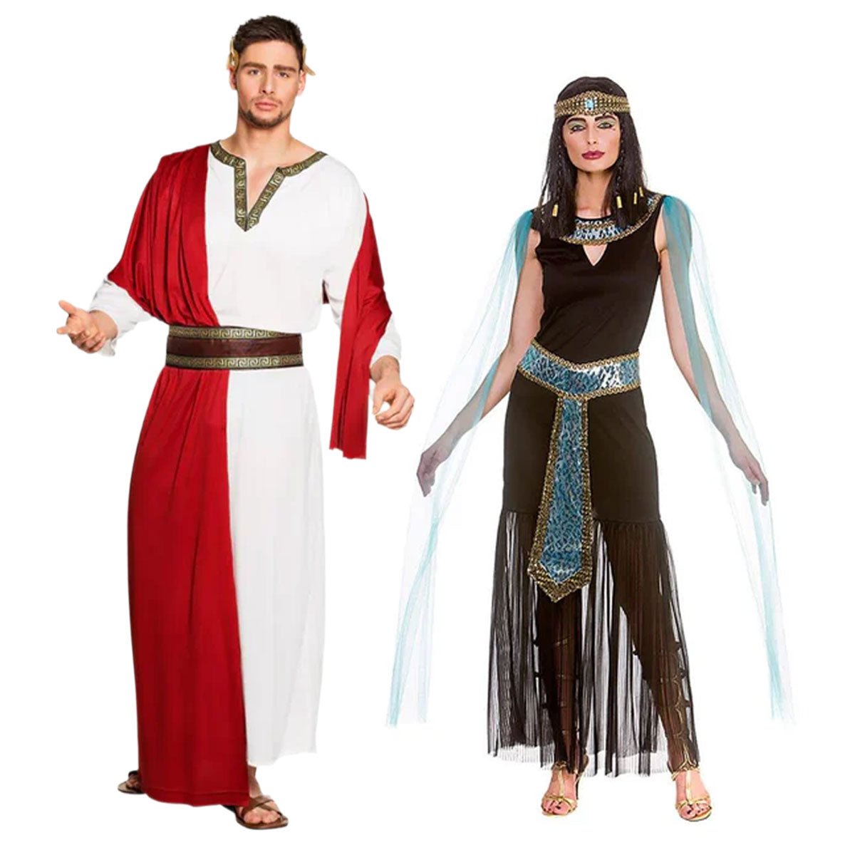Fancy Dress Central - Cleopatra & Caesar - Couples Costume - Fancy Dress Central