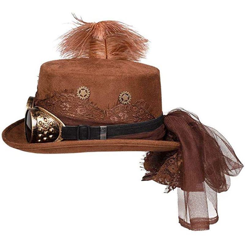 Boland - Steampunk Goggle Hat - Adult - Fancy Dress Central