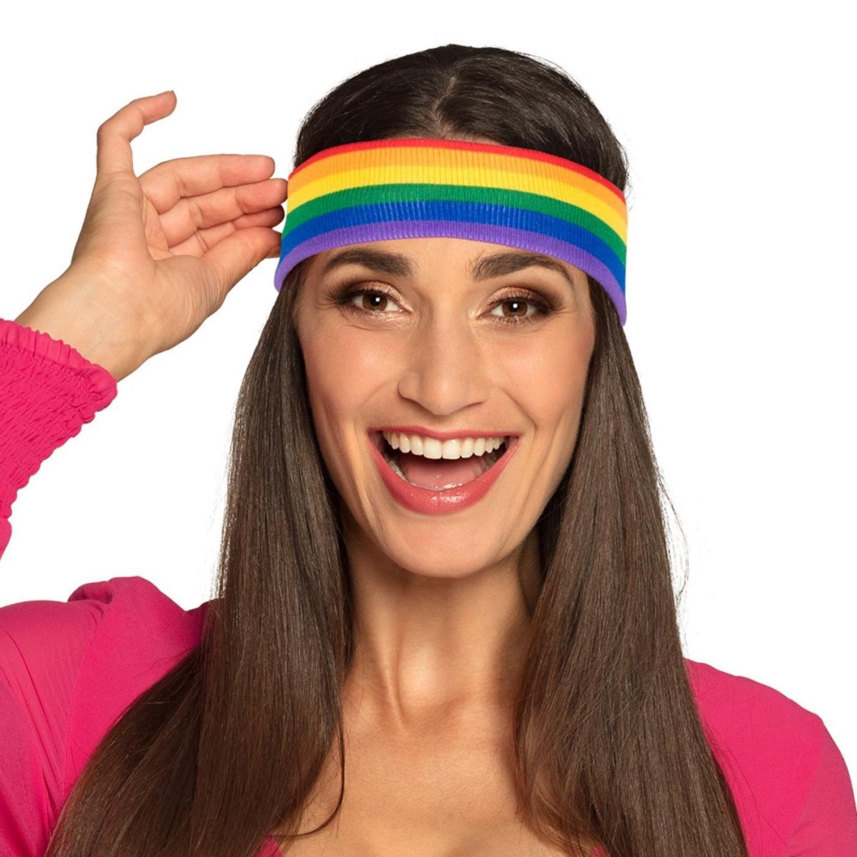 Boland - Sweatband (Rainbow) - Adult - Fancy Dress Central