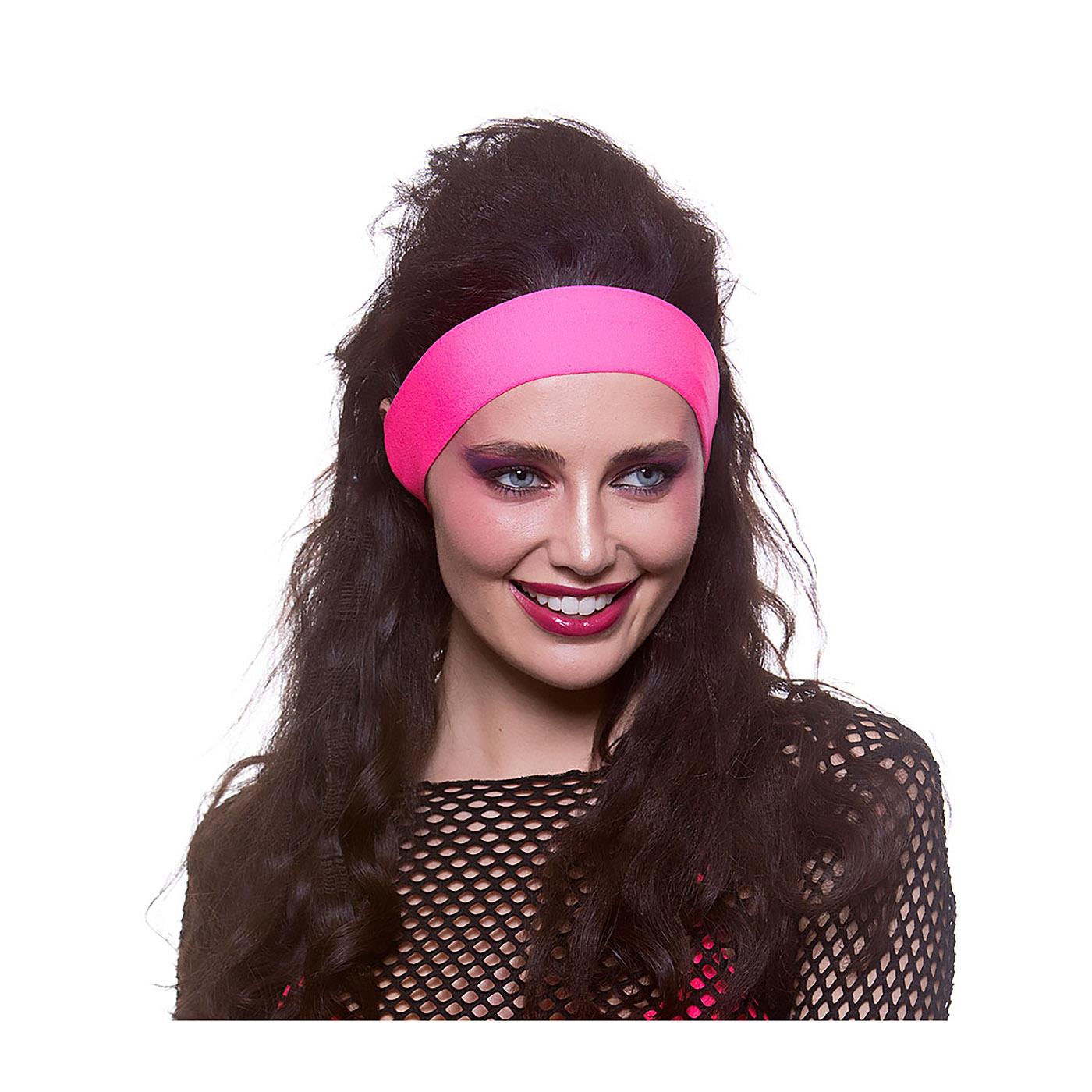 80s Neon Headband (Pink) - Adult