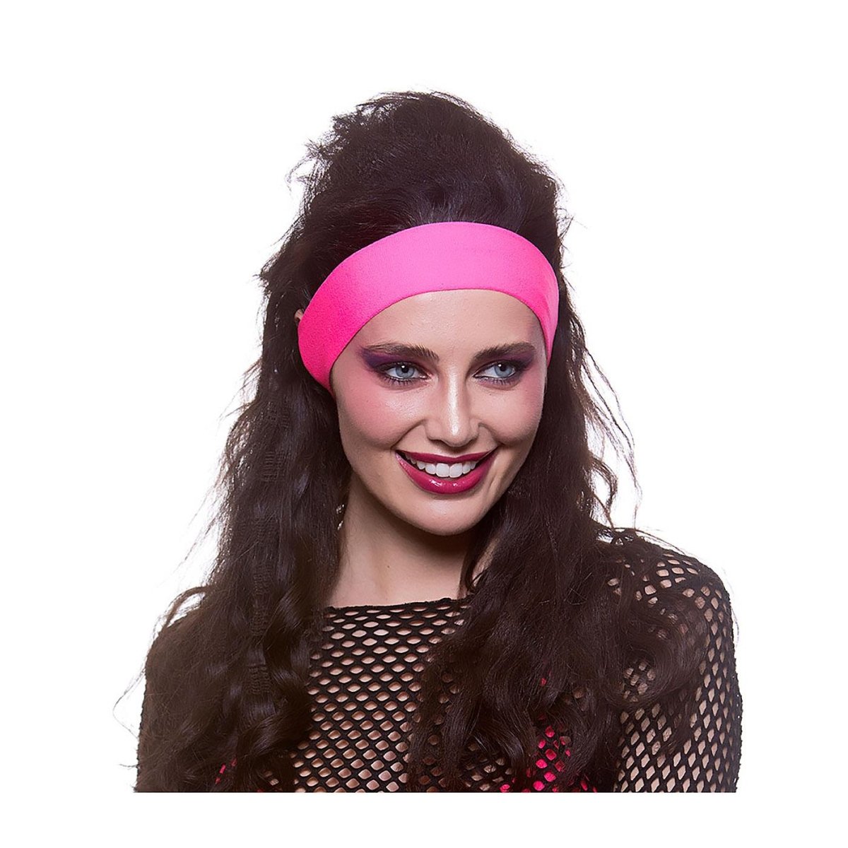 Wicked Costumes Ltd - 80s Neon Headband (Pink) - Adult - Fancy Dress Central