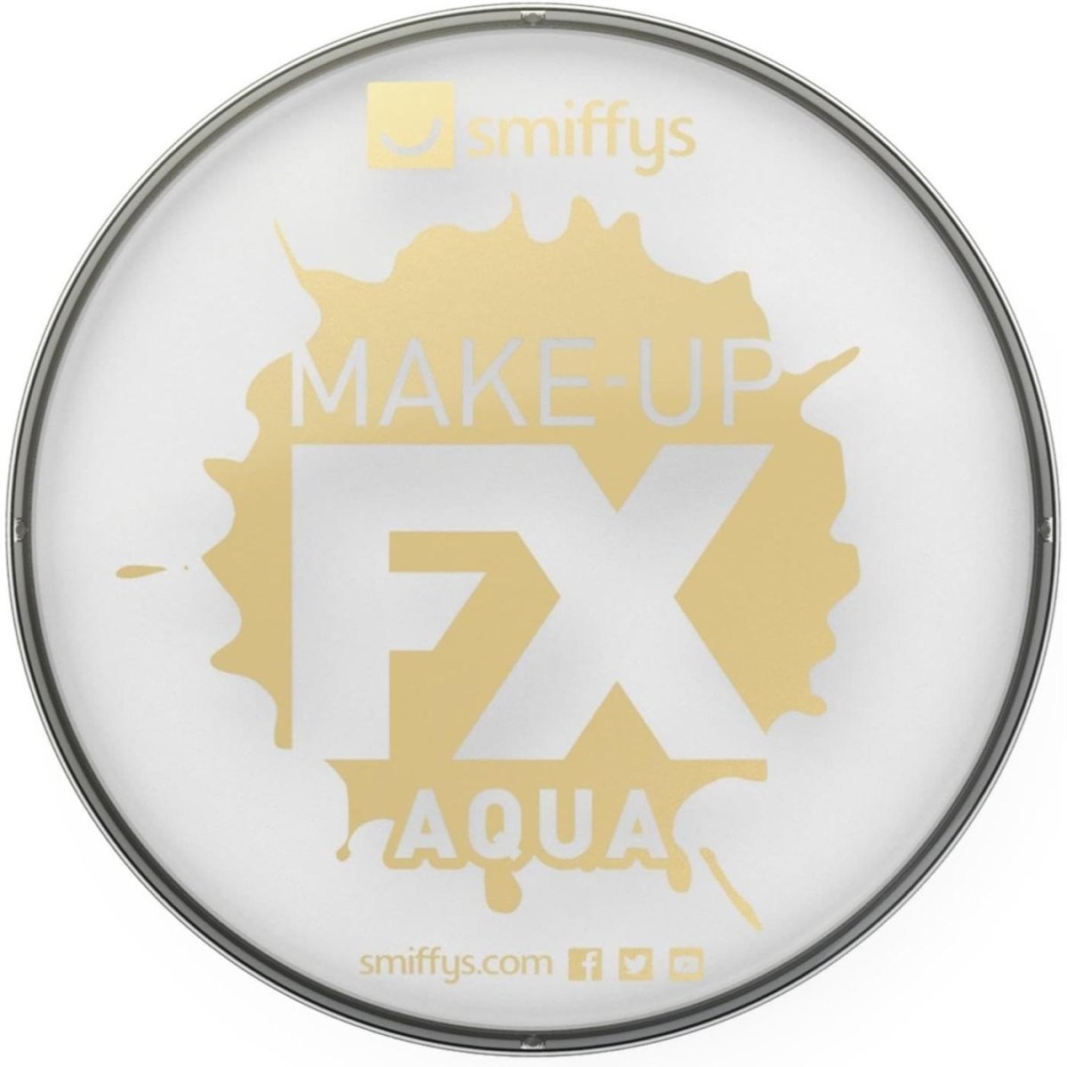 Smiffys - Make - Up FX Face and Body Paint - White - Fancy Dress Central