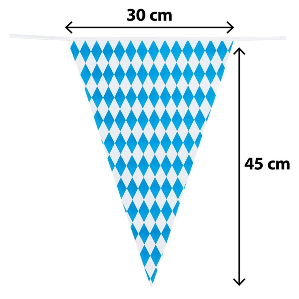 Boland - 8m Giant Bavaria Triangular Bunting - Fancy Dress Central
