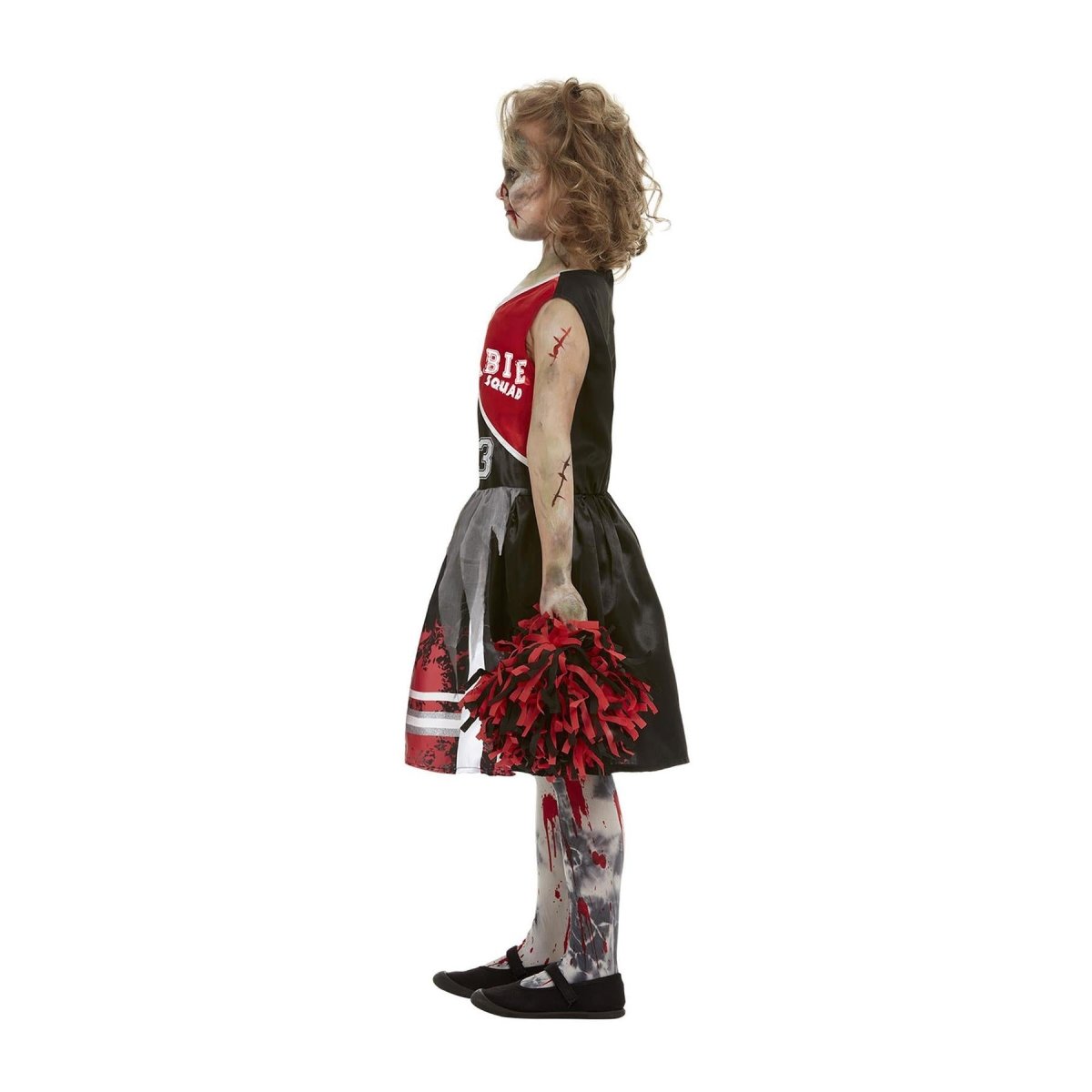 Smiffys - Girls Zombie Cheerleader Costume - Girls - Fancy Dress Central