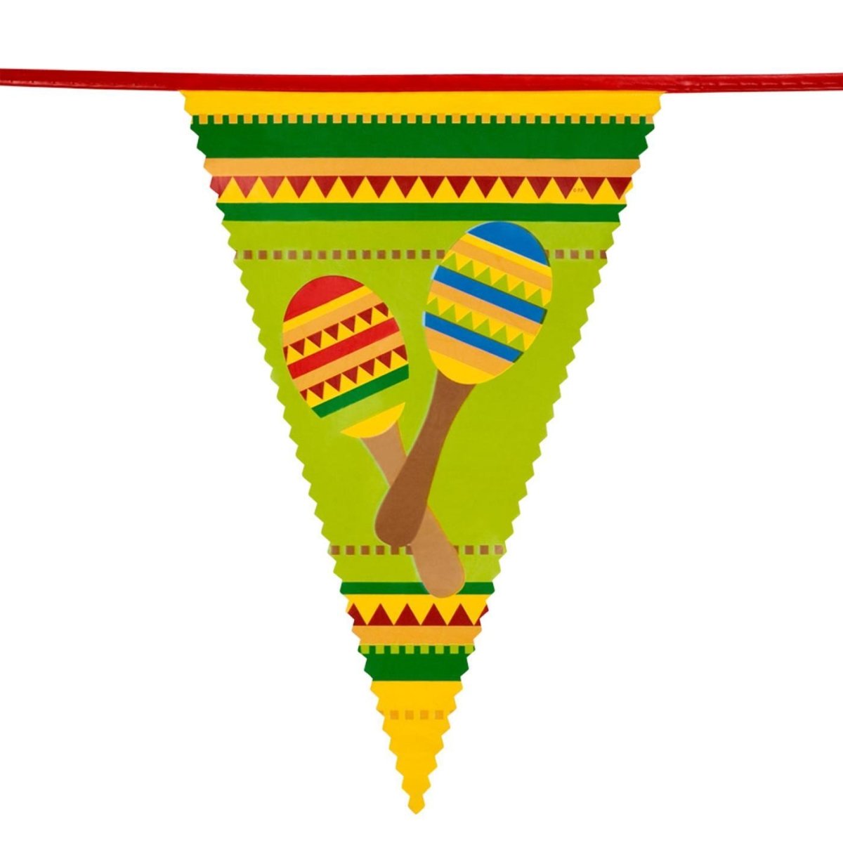 Boland - 6m Mexican Fiesta Triangular Bunting - Fancy Dress Central