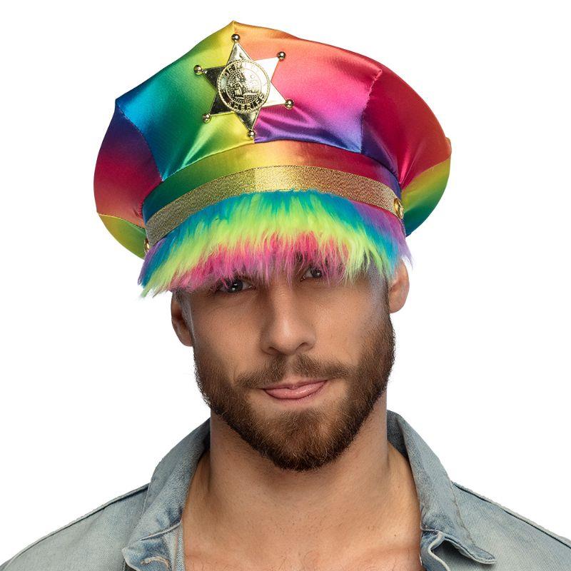 Boland - Rainbow Sheriff Hat - Adult - Fancy Dress Central