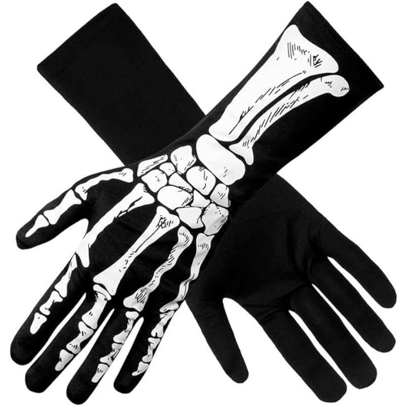 Boland - Skeleton Bone Gloves - Adult - Fancy Dress Central