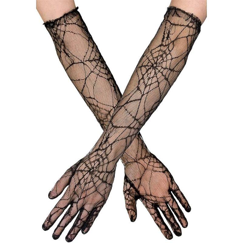 Boland - Spiderwen Elbow Gloves - Women - Fancy Dress Central
