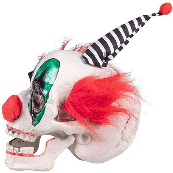 Clown Skull with Movable Jaw - Party Decoration