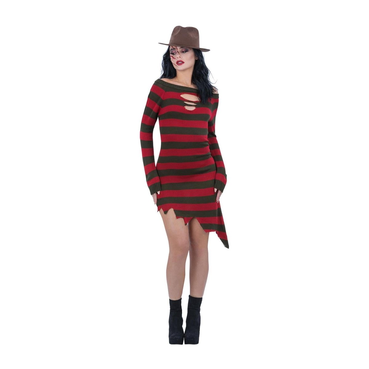 Smiffys - Freddy Krueger Costume - Women - Fancy Dress Central