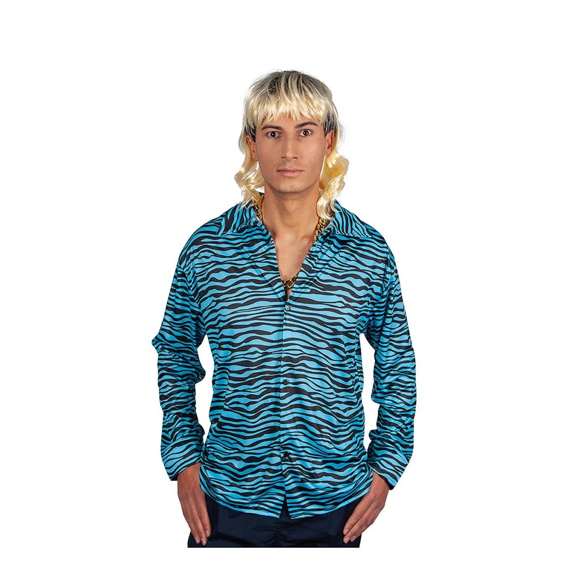 Wicked Costumes - Exotic Tiger Shirt - Men - Fancy Dress Central
