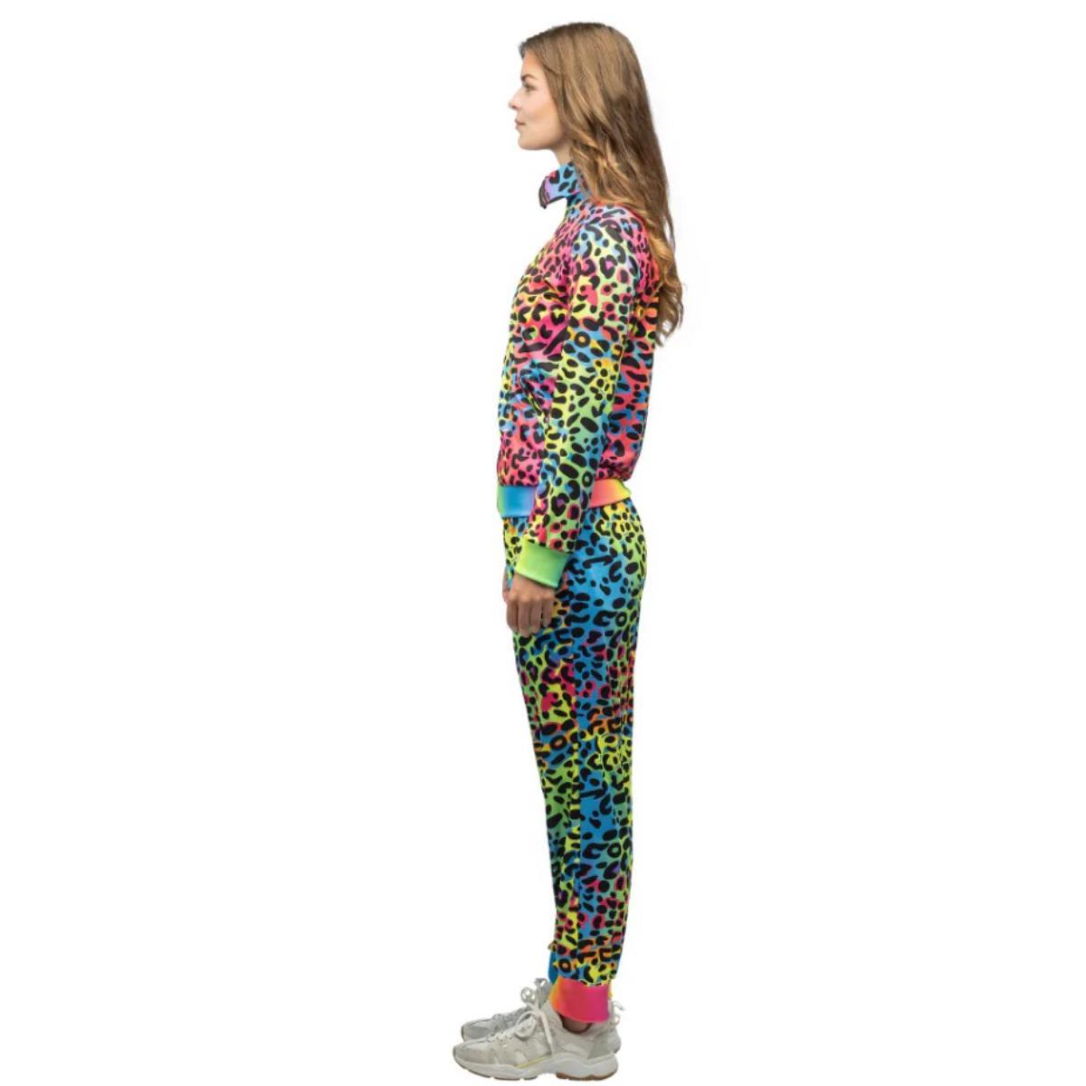 Leopard Art Babe Shell Suit Costume - Women